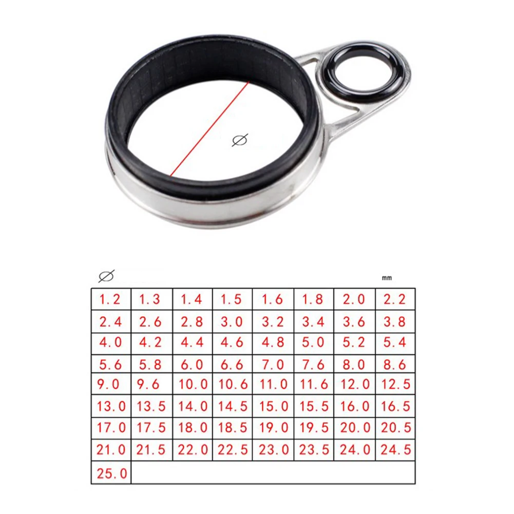 78 Piece Fishing Rod Guide Ring Collection Stainless Steel Body Ceramic Ring for Rock Fishing Rod Customization and Repair