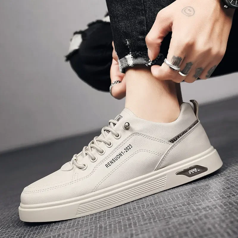 

New Skateboarding Shoes for Men Sneakers Shoes Casual Breathable Athletic Walking Khaki No-slip Sports Shoes basket homme