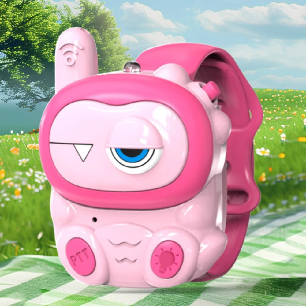 

Radio Interphone Kids Mini Walkie-Talkie Cartoon No Radiation Children's Walkie-Talkie with LED Lights Transceiver