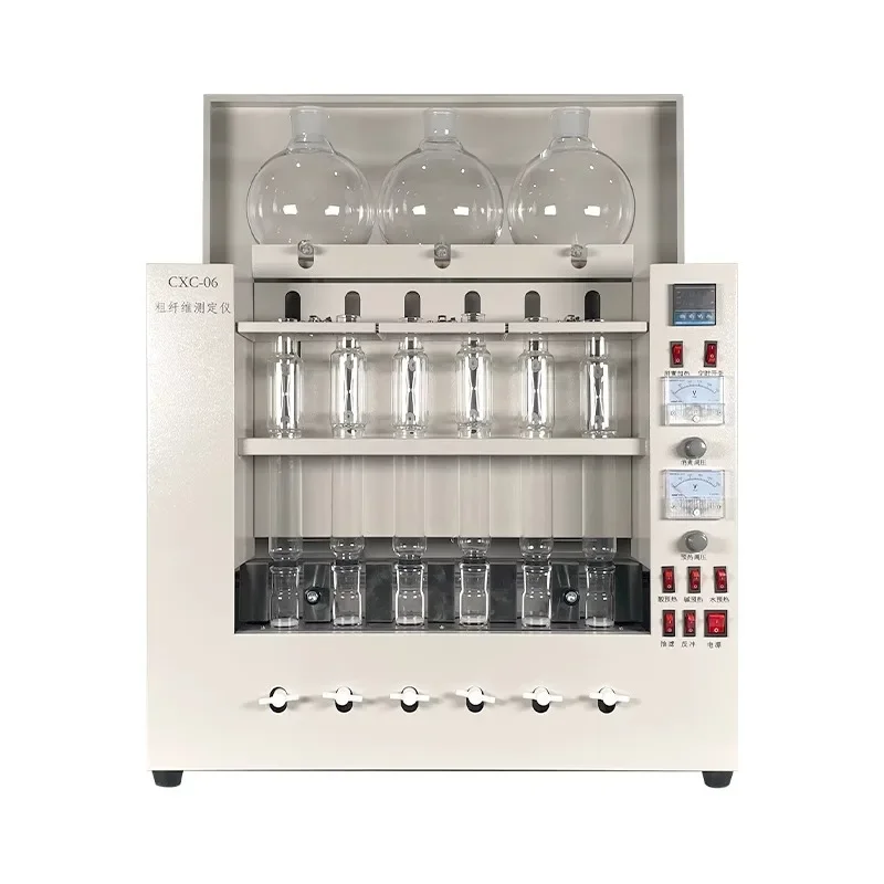 

Cellulose Tester Six Tube Crude Fiber Determination Three Tube Laboratory Wheat Corn Feed Food Cereal Test