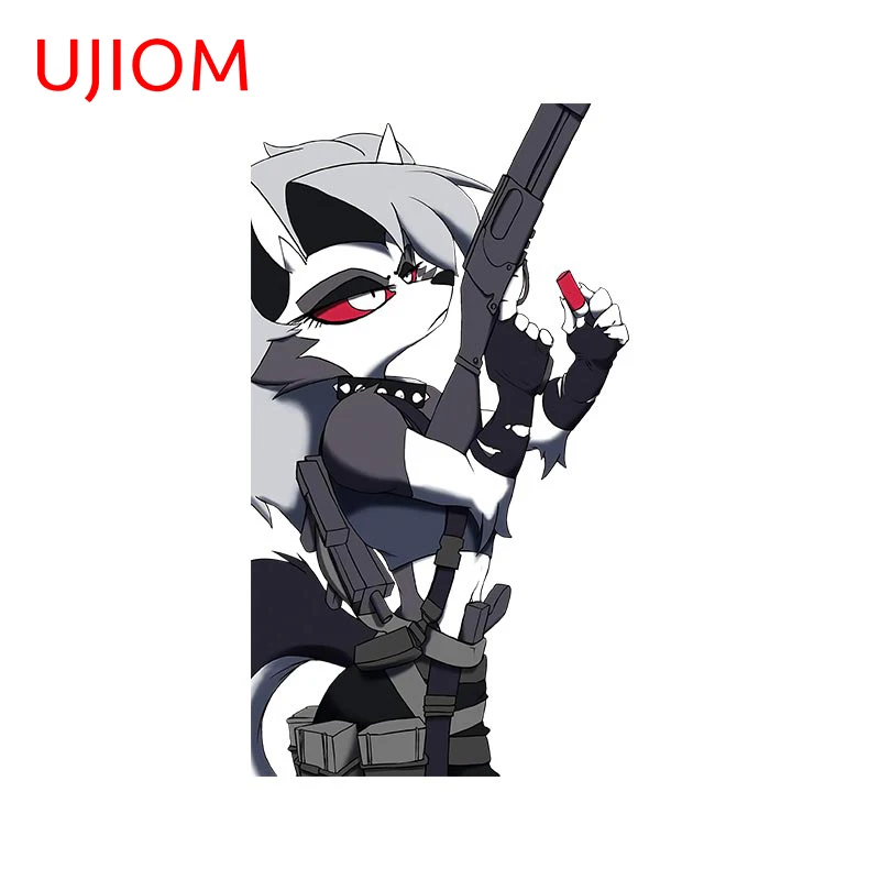 UJIOM Wall Sticker Furry Helluva Boss Loona Handsome Sticker Bedroom Decal Wallpaper Bathroom Waterproof and Scratchproof  Decor