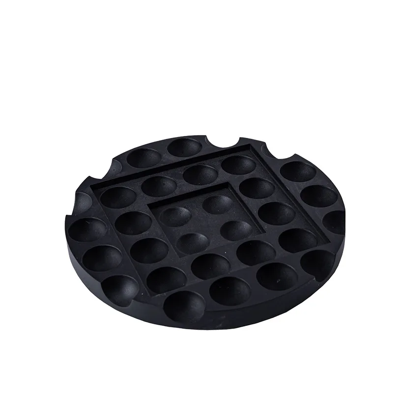 

New modern creative black hole fruit plate, designer recommended ornament, geometric polka dot storage plate