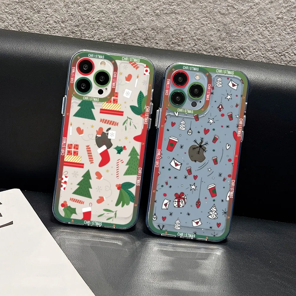 

Christmas Cartoon New Year Gift Tree Phone Case For Redmi 7 8 9 A For Redmi Note 5 7 8 9 10 11 Pro Max 4G 5G Funfas