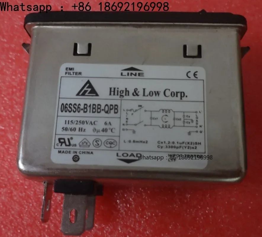 2026 New 06SS6-B1BB-QPB Power Supply Filter Socket Switch Socket with Insurance