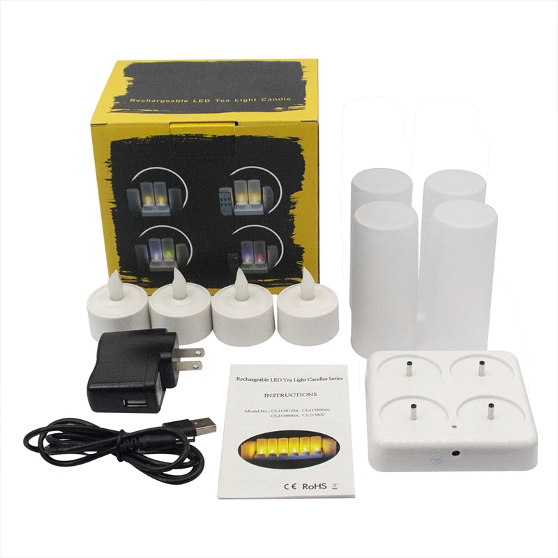 

Оптовые беспламенные светодиодные свечи - реалистичное мерцающее пламя, без пульта дистанционного управления, оптовая упаковка для декора отеля/ресторана, набор из 4 шт., 6,12