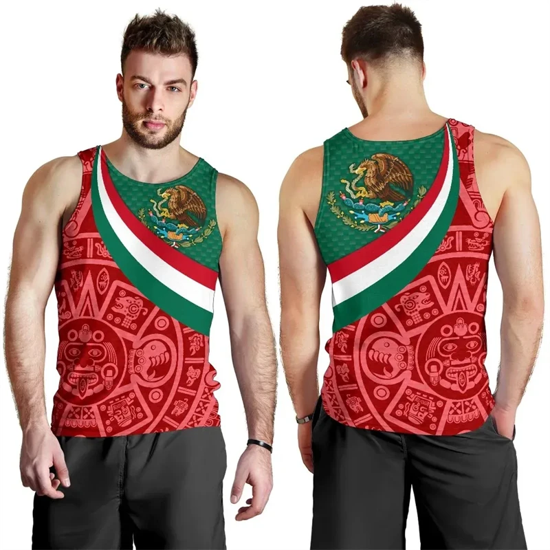 Tank Top Grafis Bendera Meksik - Mens Fashion Mexico ulasan dan harga