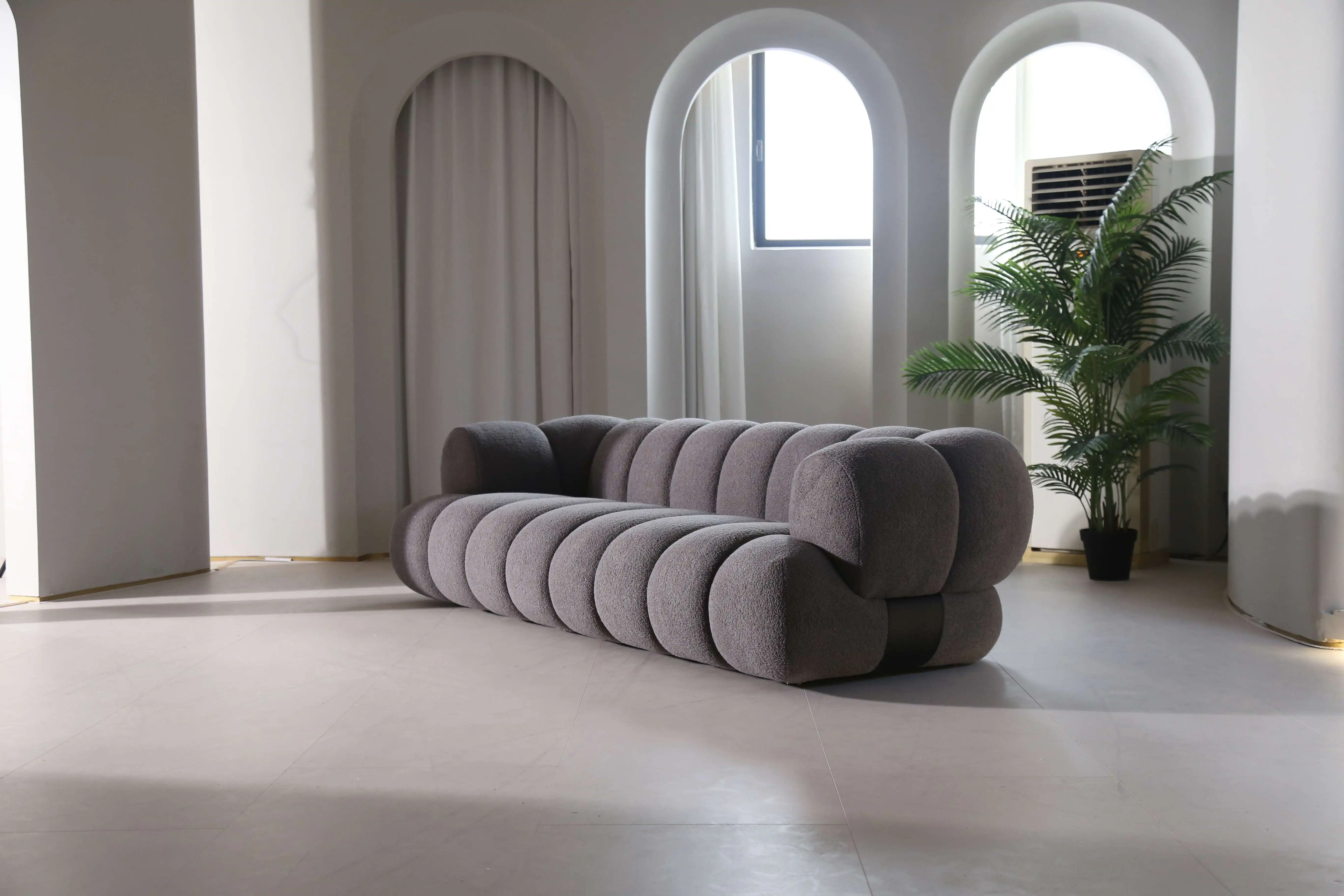 Contemporary Fabric Sofa Set – Comfortable Living & Bedroom Seating 4