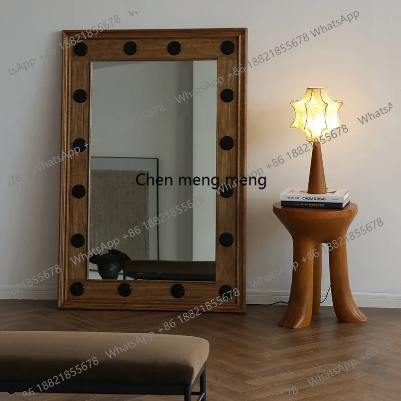AB03Square Wall Makeup Mirror Voiture Body Standing Living Room Bedroom Mirror Art Floor House Big Espejos