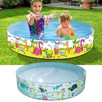 Kiddie Pool Instant Kids Swimming Pool Aboves Ground Swimming Play Pool Children's Hard Sided Indoor Outdoor Bathing Tub in Deep