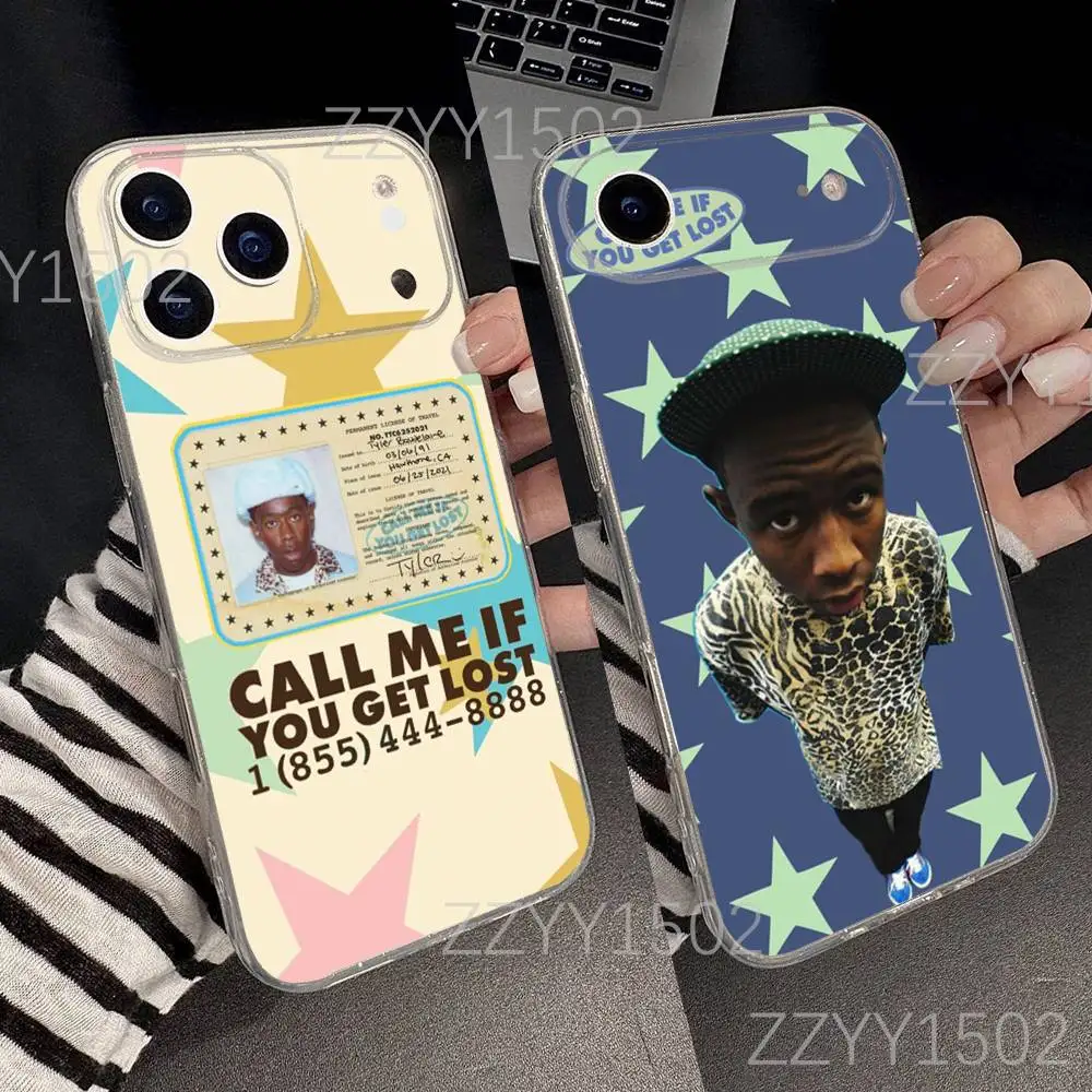 

Funny Tyler The C-CreatorS For iPhone 7,8,17,16,15,14,13,12,11 Pro,Max,Plus,X,XS,XR,SE4,E Mini Transparent Soft Phone Case