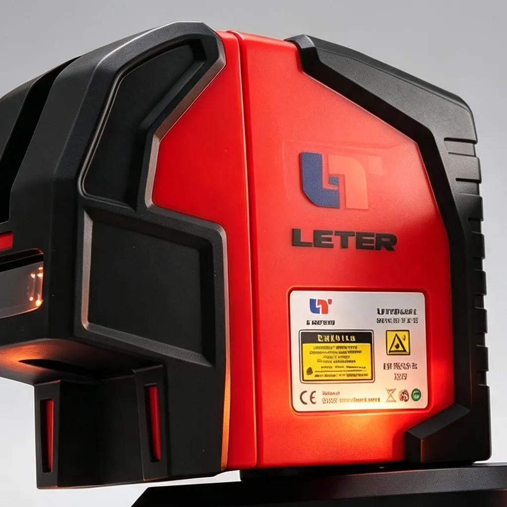 LETERTM L2P2 Self-Leveling Laser Level Kit with Dual Laser 360° Rotary Laser Detector for Concrete Floor Tiling