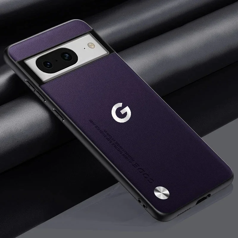 Luxus Business Original Kevlar Leder LOGO Matte Handyhülle für Google Pixel 11 ProXL 10A 9A 8 PU+TPU stoßfeste Schutzhülle