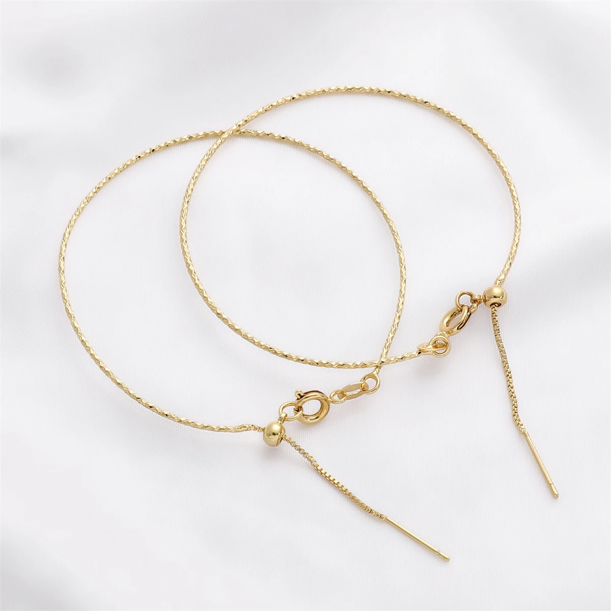 

1pc 14K Gold Plated Brass Bangle Vintage Delicate Adjustable Bracelet for Women's Fashion DIY Handmade Bangle Jewelry Making