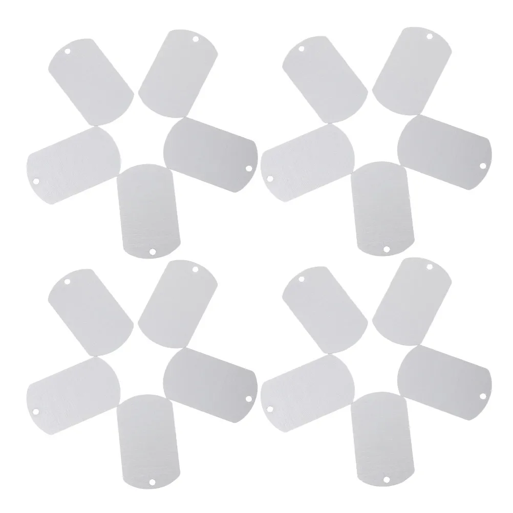 

30 шт. алюминиевых идентификационных бирок для собак и коров: прочные, легкие, для использования на улице, аксессуары для ошейников, идентификационные бирки для животных