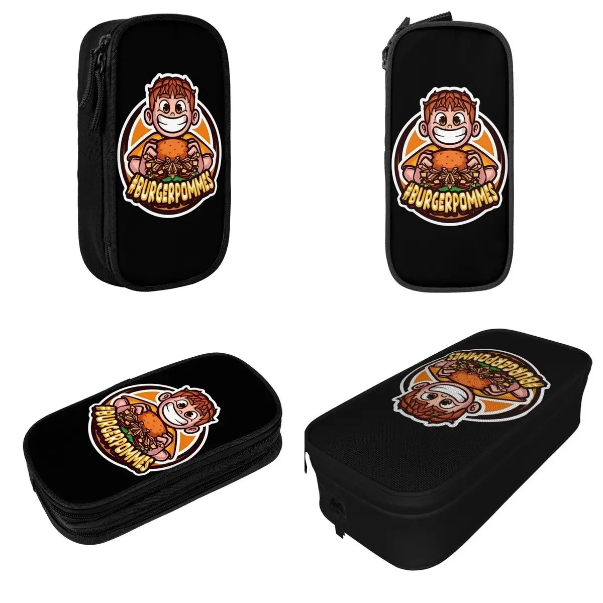 

Burgerpommes Pencil Case Double Layer Large-capacity Office Supplies LukasBS iCrimax MarvinVlog Pencil Bag Birthday Gift