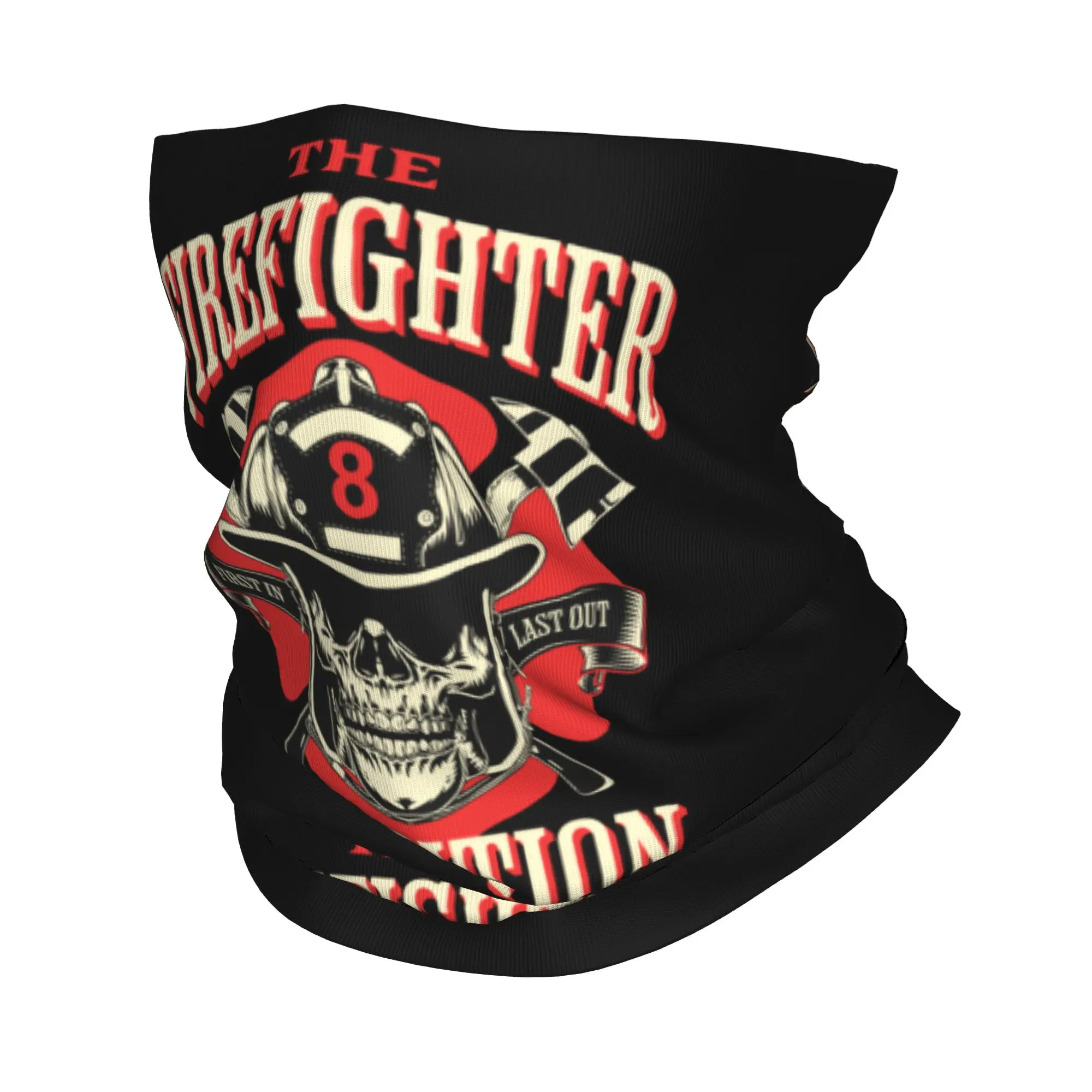 Fire Rescue Firefighter Bandana Neck Warmer Women Men Winter Ski Hiking Scarf Gaiter  Face Cover