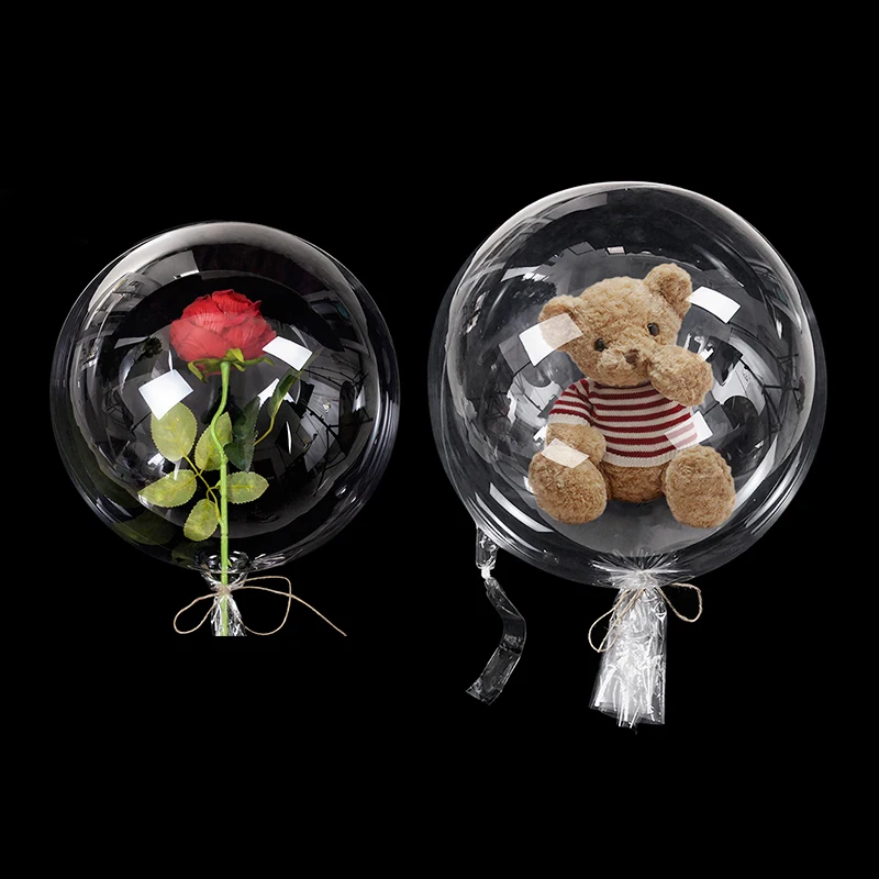 3 Stück Bobo-Ballons 22/30 Zoll mit Breitem Hals Transparente Aufblasbare Klare Globos für Geburtstagsfeiern Hochzeiten Geschenkverpackung Snack-Dekoration
