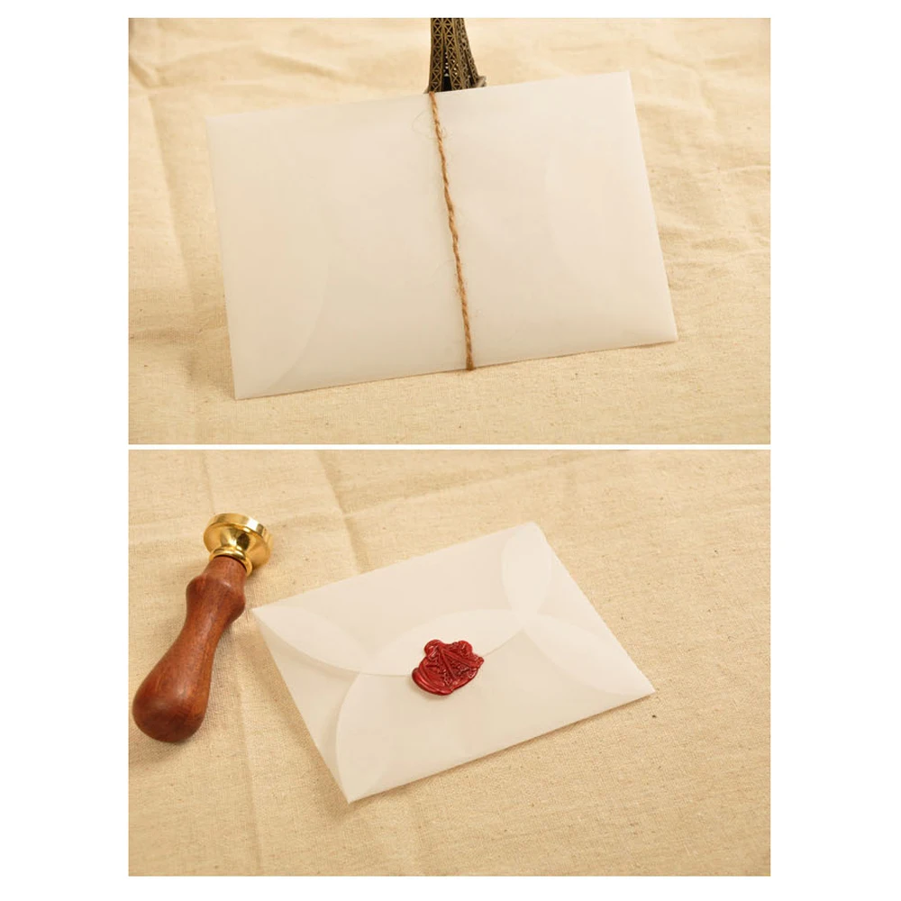 Packing Stationary Vintage For Letter For Card White Semi-transparent Paper Envelopes For DIY Sulfuric Acid Paper Envelopes