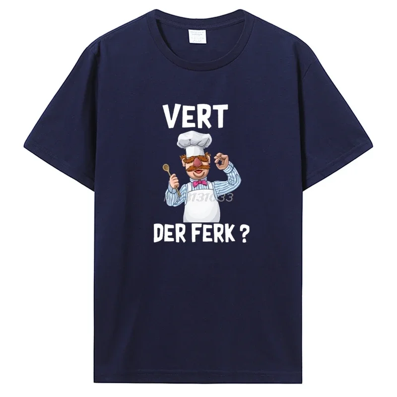 New Vert Der Ferk Swedish Chef The Muppet Show T-shirt Leisure Fitness T-shirt Top T-shirt Women\'s Clothing Large T-shirt