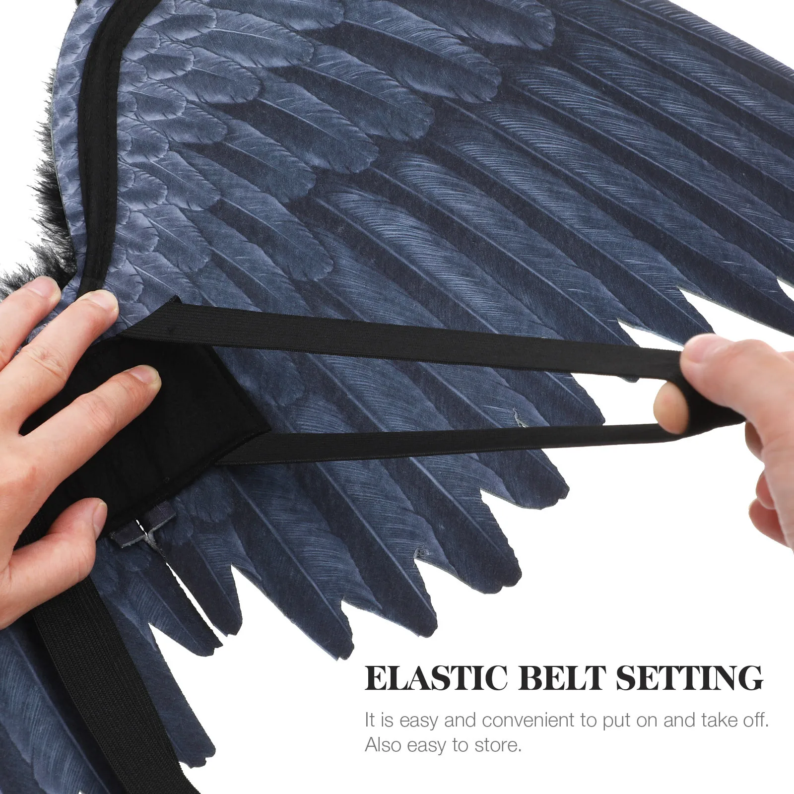 

Non Woven Angel Wing Prop for Performance Large Fairy Costume Halloween Decoration Backside Wing for Delicate Design