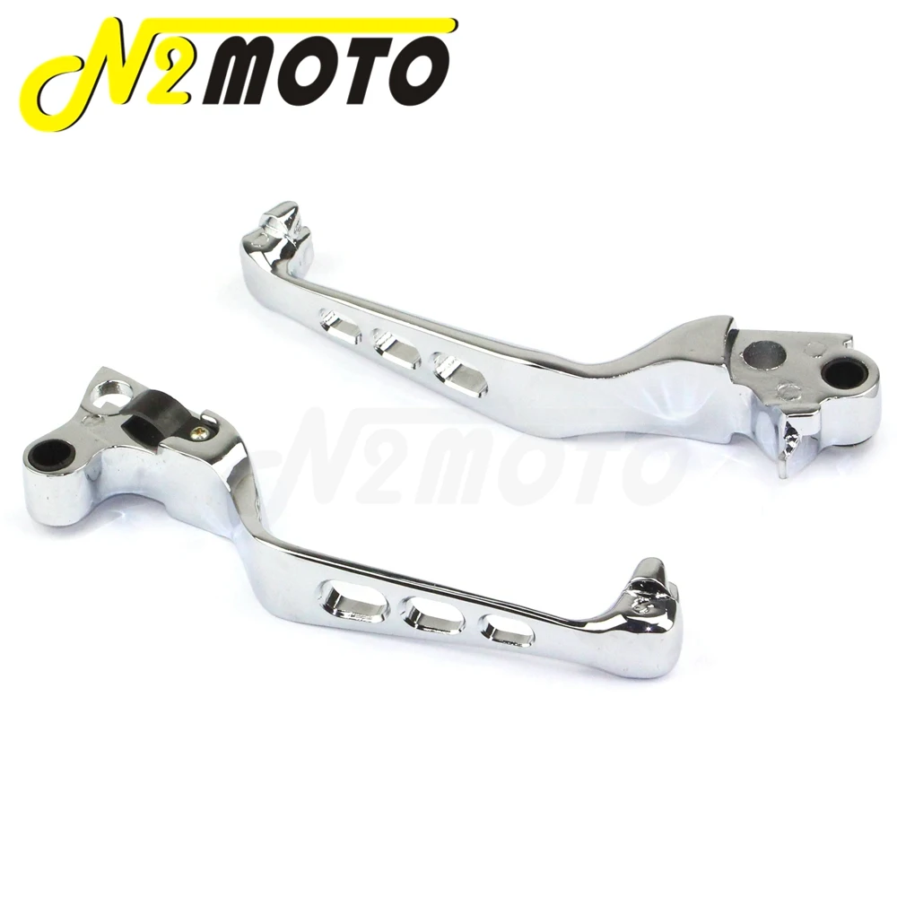 Aluminum Skull Brake Clutch Lever Handlebar Chrome Brake Levers For Harley Sportster XL 883 1200 Heritage Softail Dyna Touring