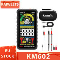 KAIWEETS KM602 Digital Multimeter 6000 Counts True-RMS Meter Smart Mode Manual Mode 1200mAh Rechargeable Battery Flashlight Auto