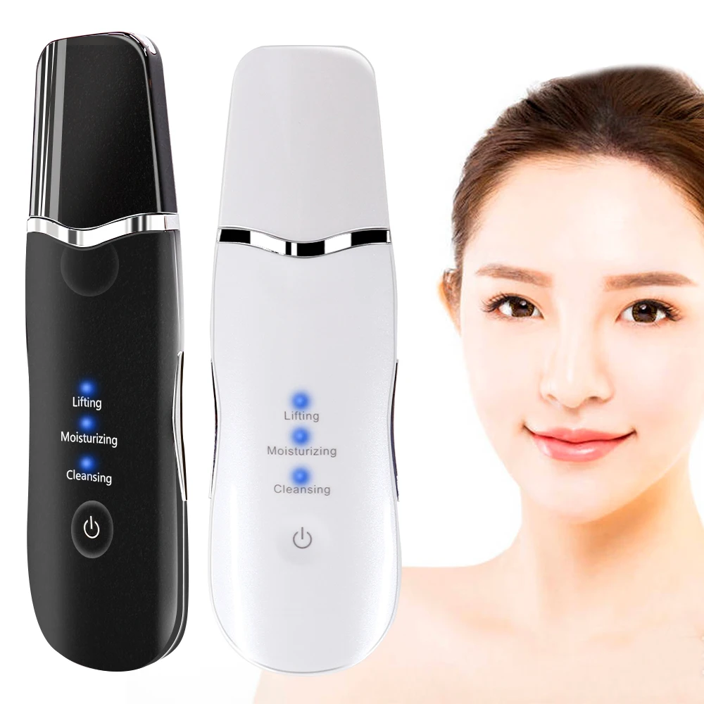 

Household Professional Ultrasonics Skin Scrubber Ultrasonisc Device to Remove Oils and Blackhead Pore Deep Cleansing