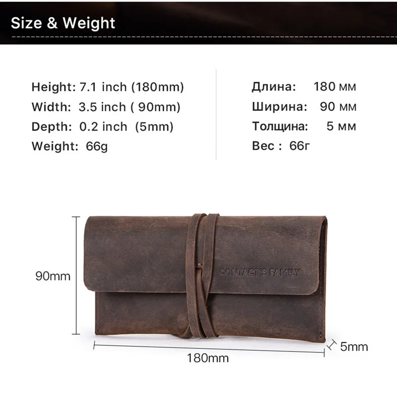 Soft Crazy Horse Leather Pipe Bag Purse Portable Travel Wood Tobacco Smoking Pipe Case/Pouch Smoking Tool Accessories