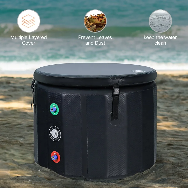 Outdoor Spa Bath Adult Cold Plug Bath Portable Inflatable Round Ice Bath