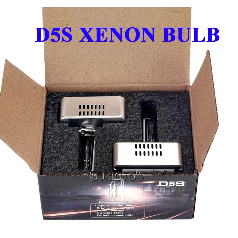 

2 шт. SUKIOTO D5S 4300K HID ксеноновая лампа 25 Вт D5S 6000 К белая автомобильная фара 8000 К ледяной синий для Audi Chevrolet сменные HID лампы
