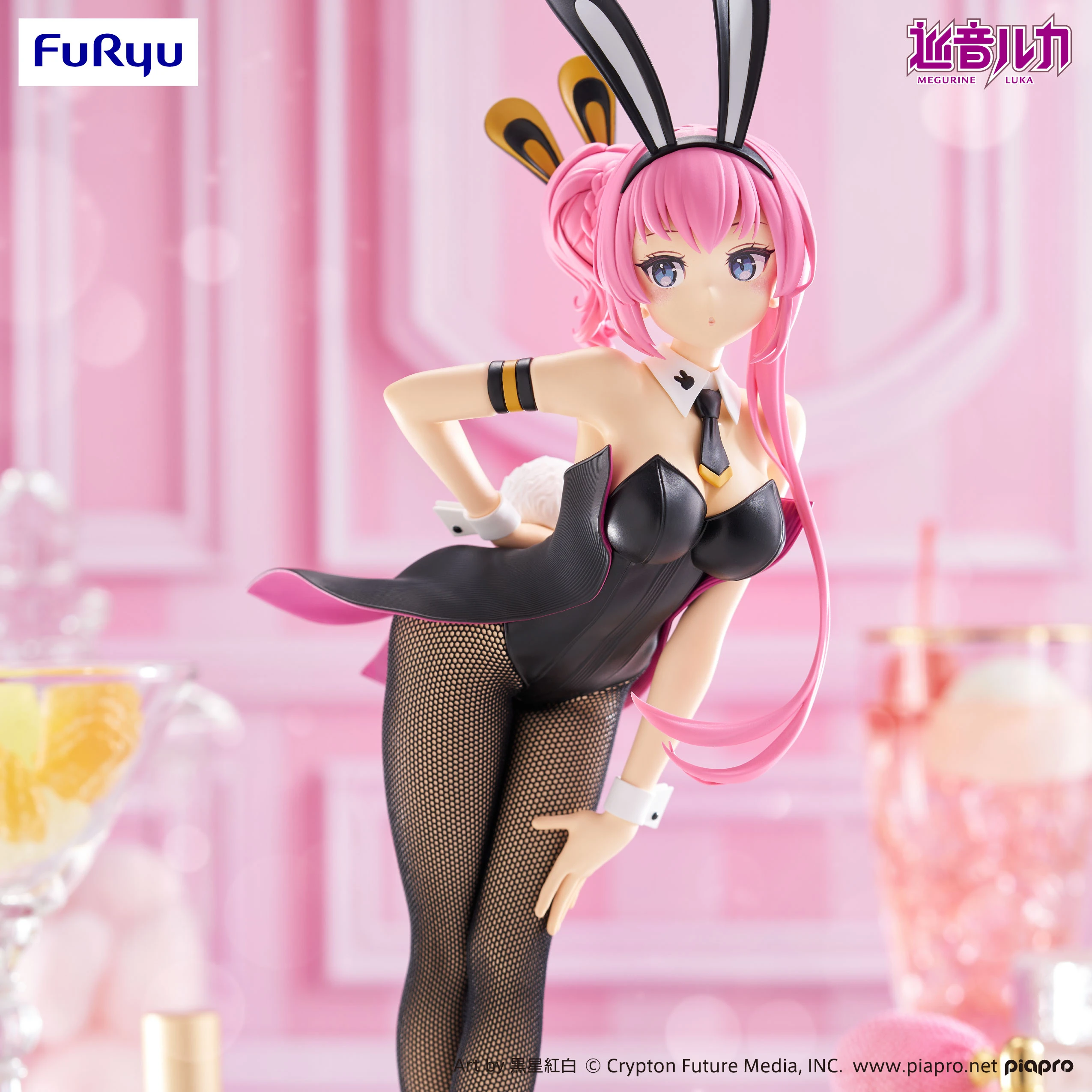 الطلب المسبق الجديد الأصلي Furyu Bicute Bunnies Piapro شخصيات Megurine Luka Bunny البدلة أنيمي Kawaii الفتيات أرقام نموذج الجمال