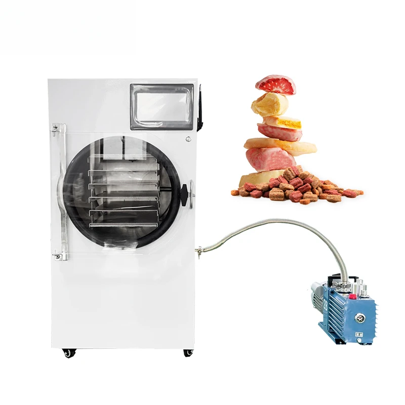 Large Capacity Drying Food Fruit And Vegetable Household Freeze Dryer With Vacuum Pump