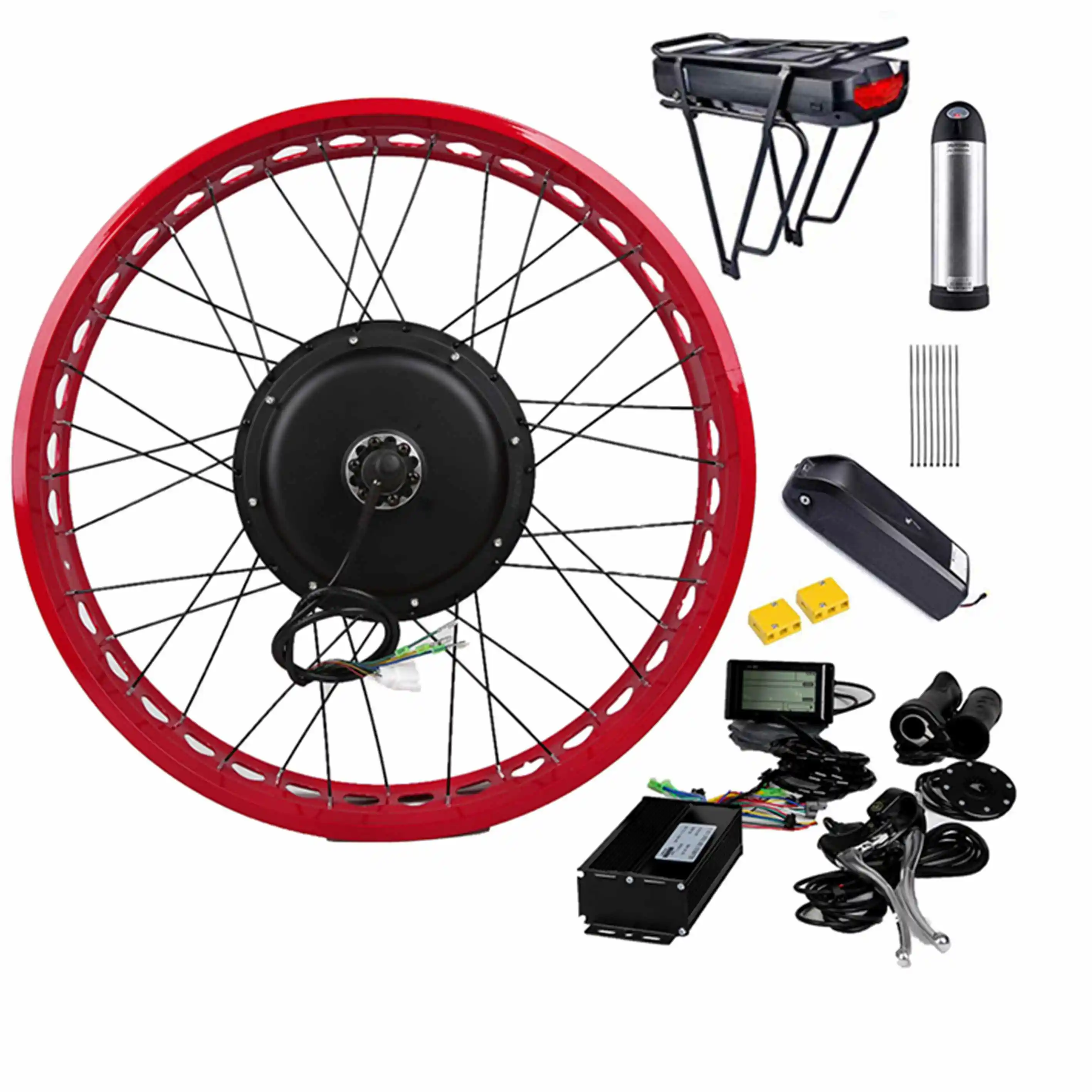 48-V-Lithiumbatterie-Ebike-Umrüstsatz 1000 W/1500 W Elektrofahrrad-Kit Andere + Elektro + Fahrrad + Teile