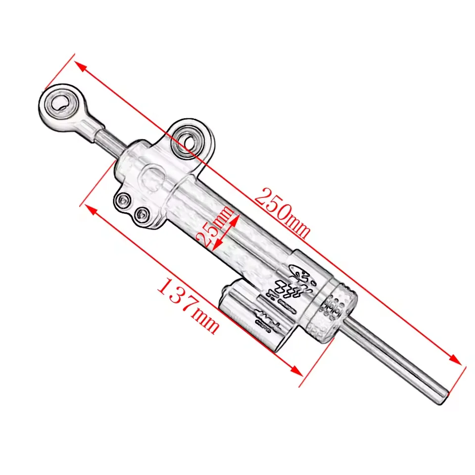 CNC Steering Damper Mounting Bracket Kit For Yamaha MT-07 MT07 FZ-07 FZ07 MT FZ 07 2013 2014 2015 2016 2017 2018 2019