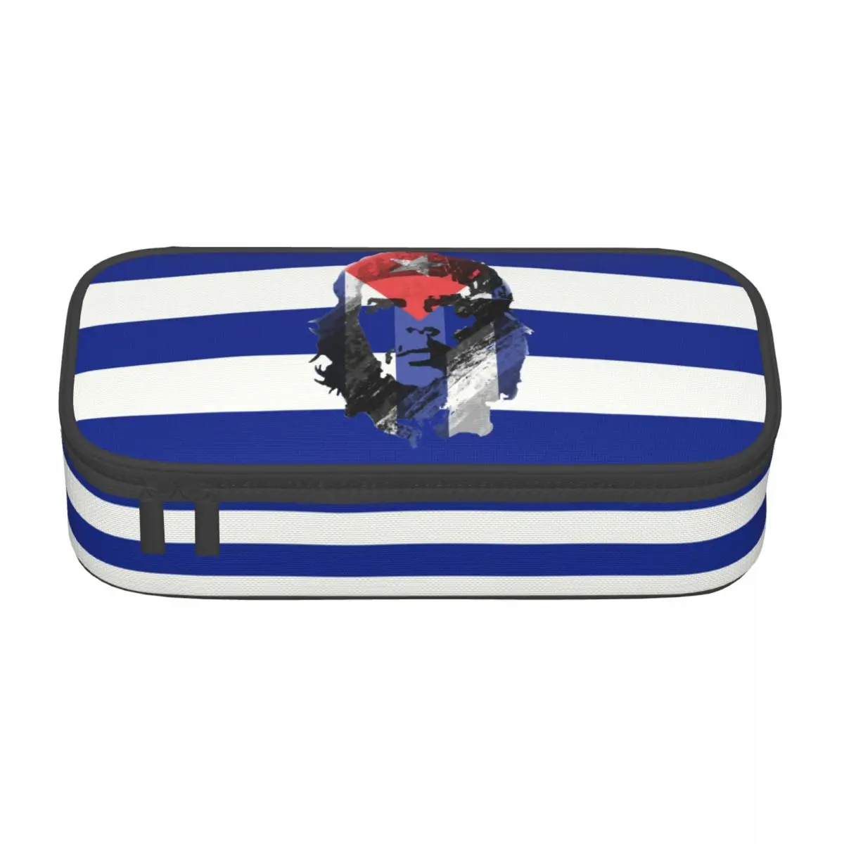 Customized Che Guevara Cuba Flag Cute Pencil Case Boy Girl Large Capacity Cuban Revolution Pencil Box Students Stationery