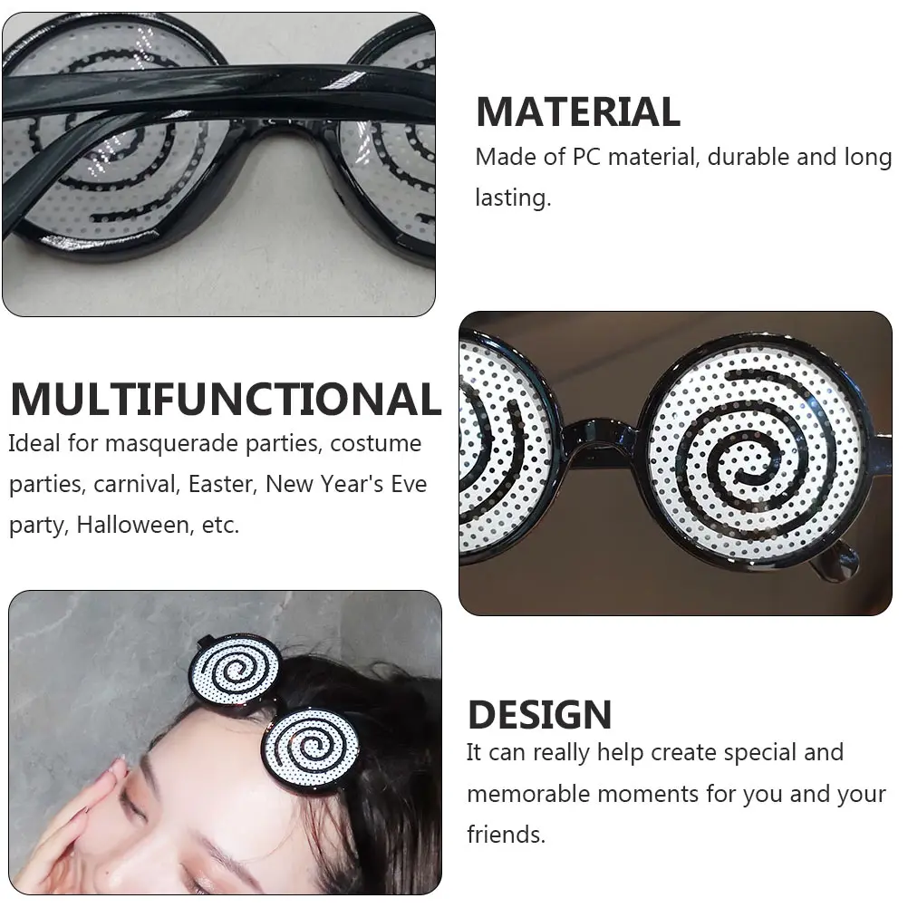 

2 шт. забавные очки, новинка, очки Dizzy, реквизит для фотобудки, креативные аксессуары для костюмов, товары для вечеринок