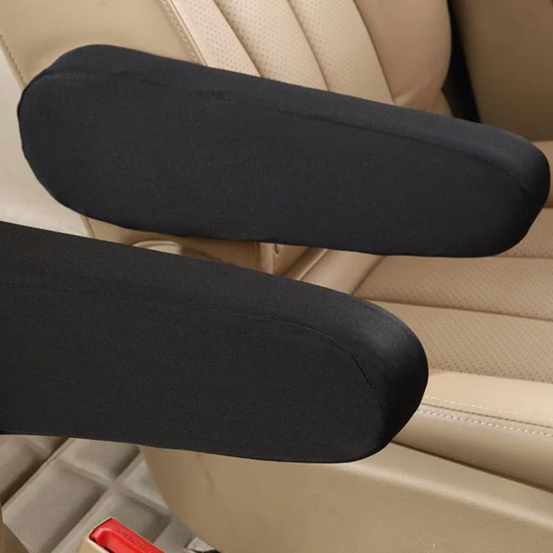 1 pair Car Armrests Covers Auto Centre Console Elastic Front Seats Armrest Protector Covers Universal Car Accessories 3 Colors