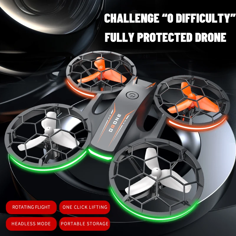 El nuevo Dron tiene una variedad de luces de cuadricóptero con cambio de luz, bolsa de almacenamiento exquisita, regalo de cumpleaños, juguete para niño