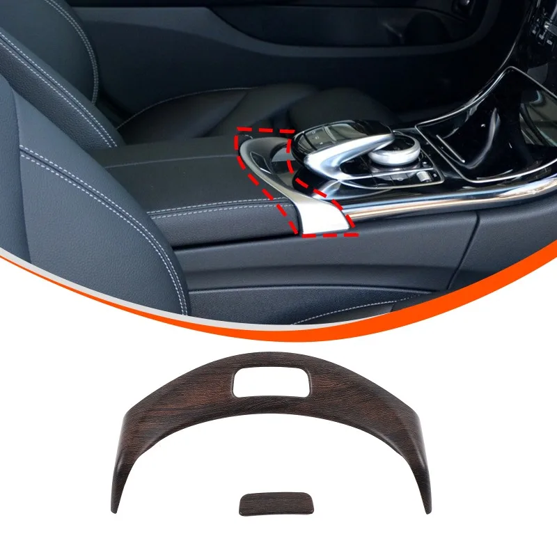 ABS For 2015-2021 Mercedes-Benz New C-Class/GLC W205 X253 Center Console Armrest Box Switch Trim Cover Car  Accessories