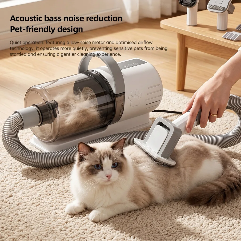 New Hot Selling All-in-One Pet Hair Care Device With Blower Vacuum Shaver & Trimmer For Cats And Dogs view 6