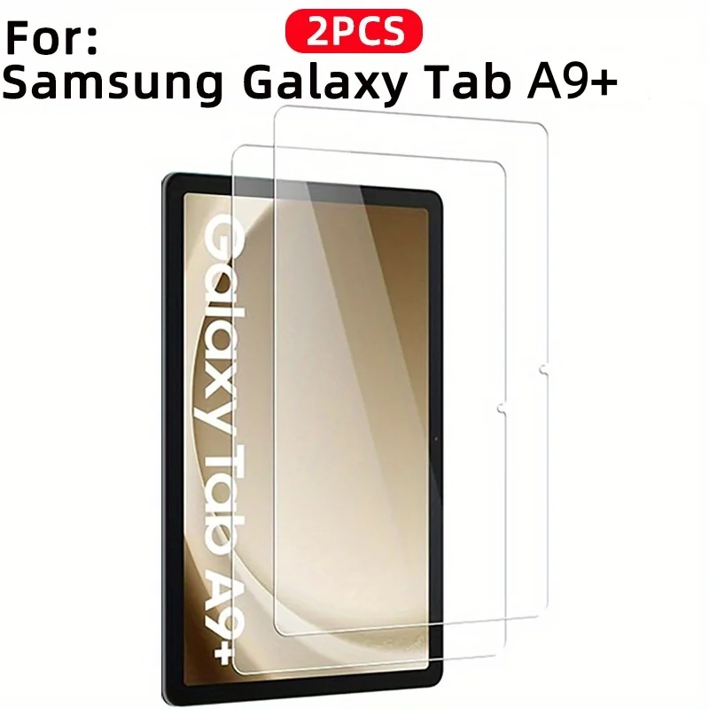 2pcs of high-definition tempered glass film, suitable for Samsung Galaxy Tab A9+SM-X210 X215 X216 11 inch screen protector film
