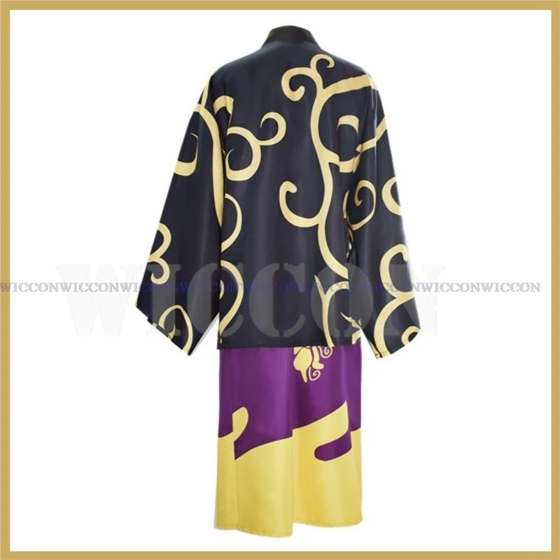 Anime Gintama Takasugi Shinsuke Cosplay Costume parrucca Kimono giapponese accappatoio mantello adulto uomo Halloween vestito di natale