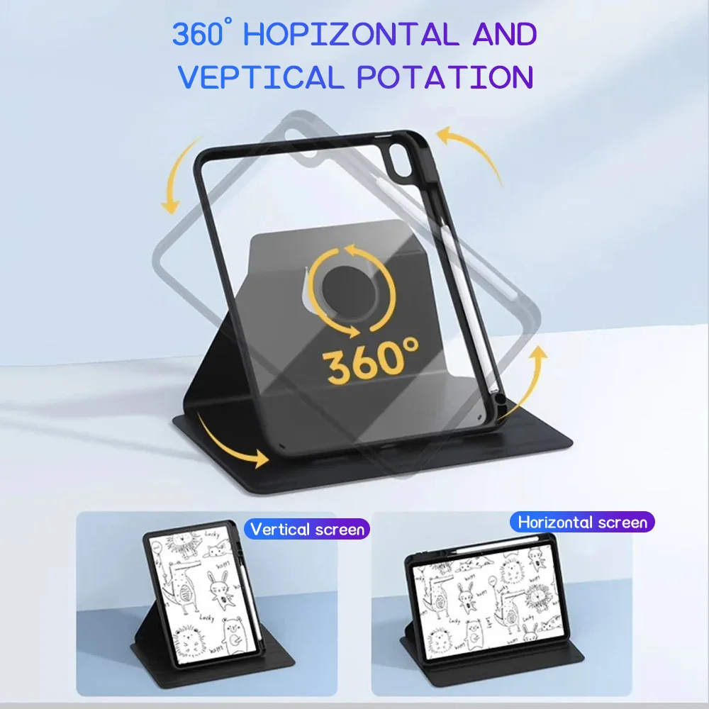 Clear Acrylic Anti-Bend Tablet Case for Apple iPad Pro 12.9 2020 2021 Air 13 Pro 13 11 8th 2020/9th 2021 10.2 inch 11th 2025