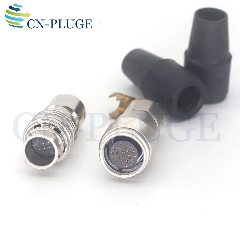 Imagem -06 - Hirose-conector Hr25a-9p20p e Hr25a-9-r-20s Soquete e 20 Pinos Plug Câmera Lente Fuji Linha de Sinal