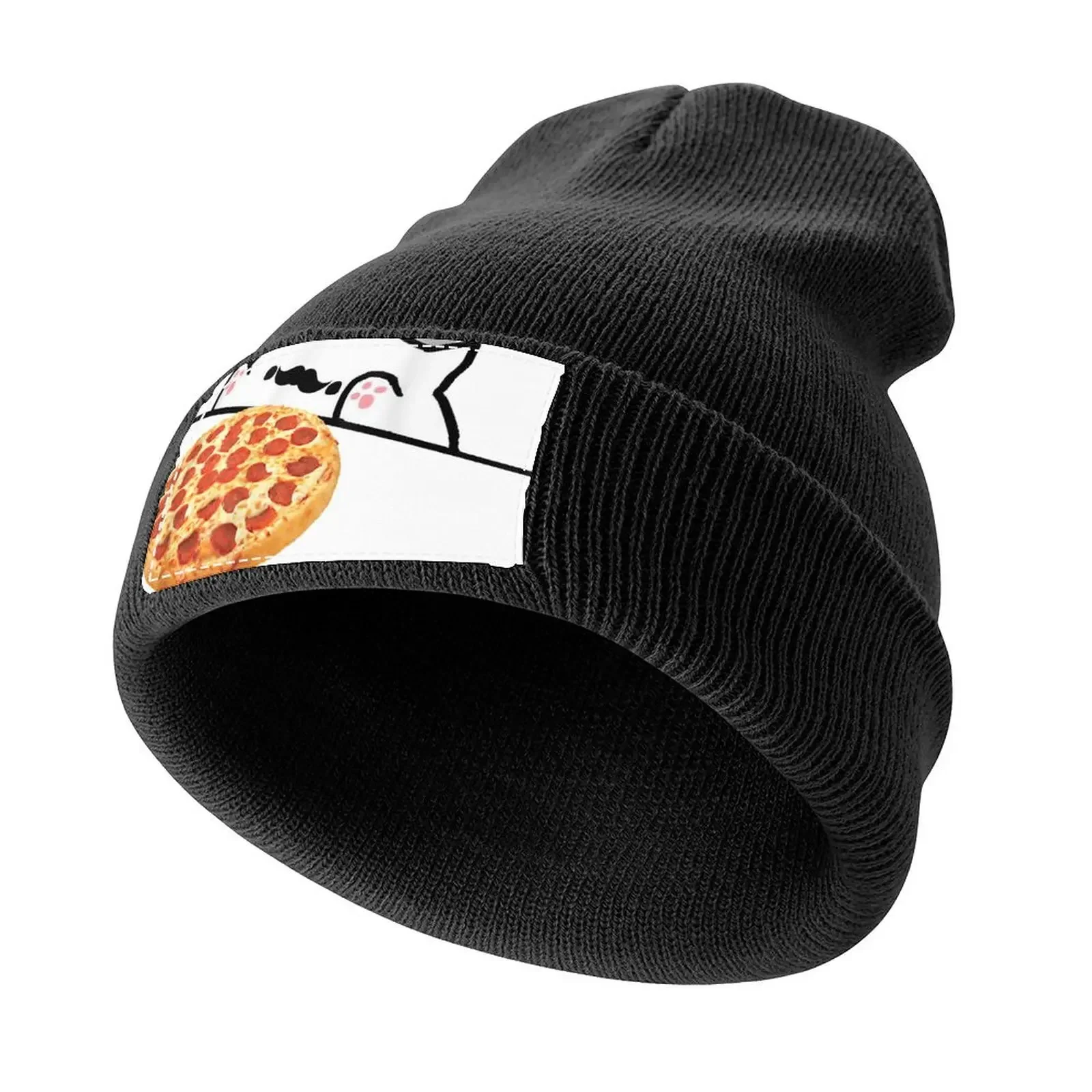 

Funny Bongo Cat Pizza Chef Dank Memes Knitted Cap Golf Hat Golf Wear New Hat For Women Men's