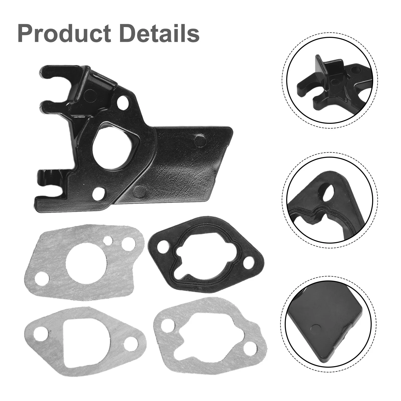 Carburetor Gasket Kit for Honda For GX200 Engine Lawn Mower Motor Featuring 1 Intake Manifold and 4 Rubber Gaskets