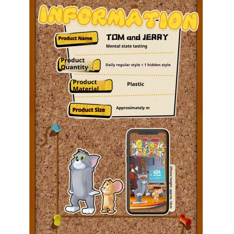 정품 52TOYS 톰과 제리 수집용 피규어 장난감 블라인드 박스 고양이와 쥐 테마 장식용 선물 트렌디한 수집가용 아이템