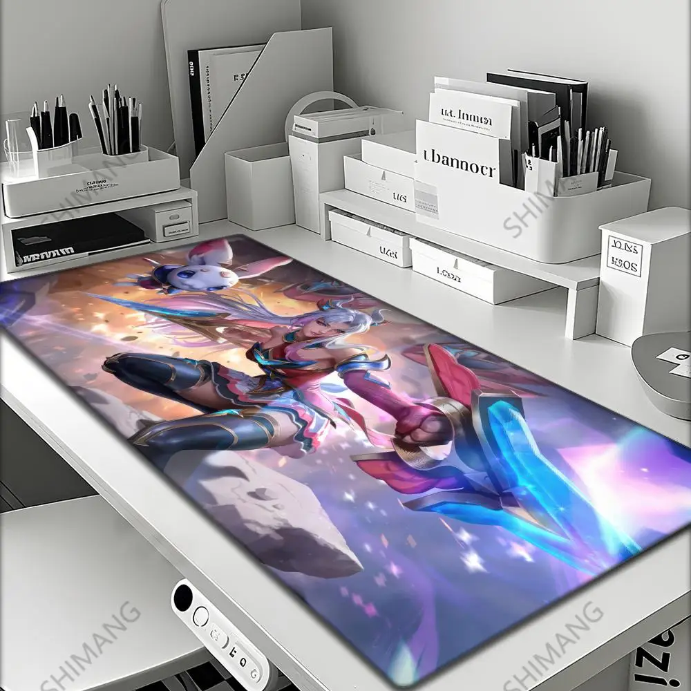 League of Legends Kaisa Large Mouse Pad Gaming Mousepad PC Gamer Computer Office Mouse Mat Keyboard Mat Desk Pad Laptop Mausepad