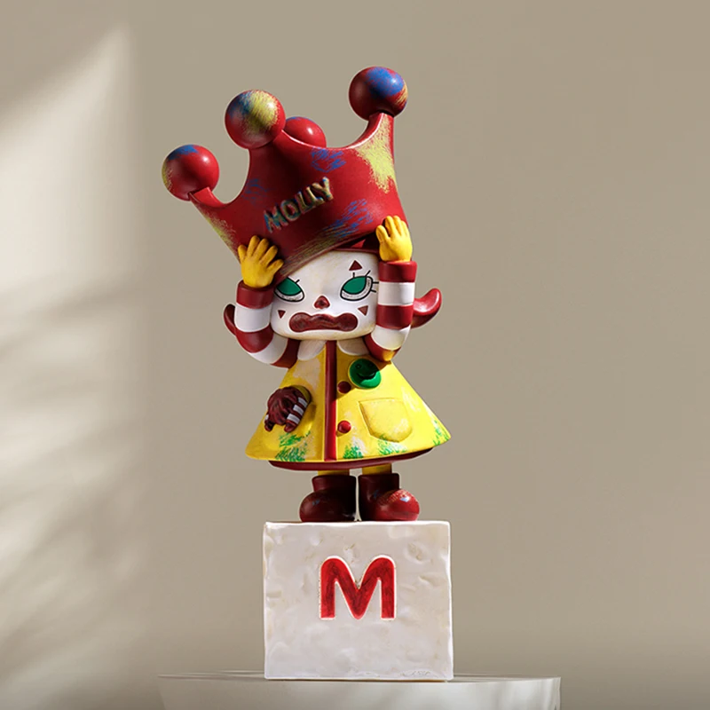 POP MART-estatuas de aniversario de MOLLY, figuritas clásicas Retro, serie 2, figura de acción de Anime, bolsa de adivinación, adorno, decoración del hogar, regalo