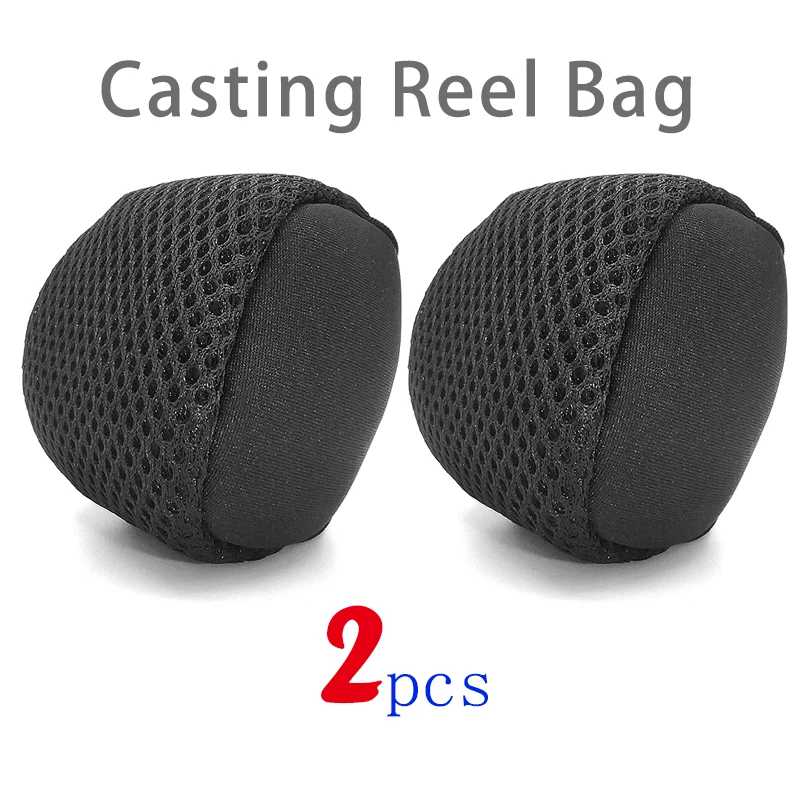 2pcs Soft Casting Reel Protective Bag Drum Reel Bag Fishing Reel Case Fishing Accessories Bag for Fishing